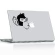 Schimpanse und Apfel - ambiance-sticker.com